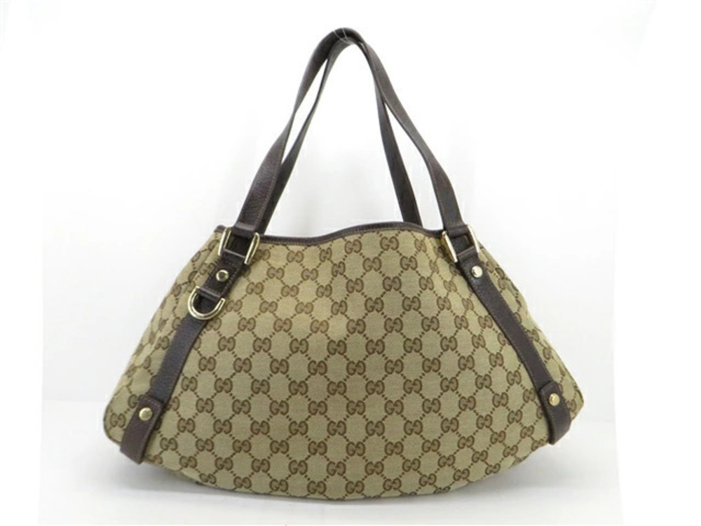 Gucci bag tote GG canvas calfskin